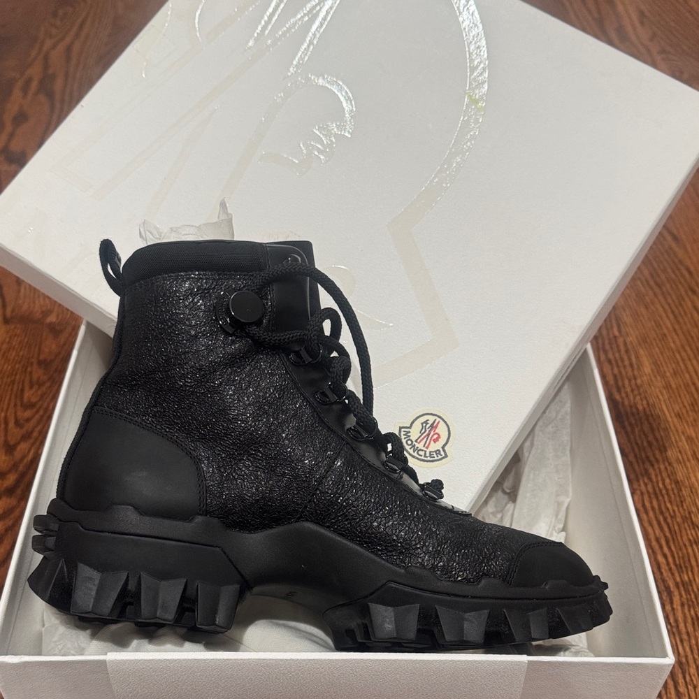 Moncler Black Chunky Sole Boots